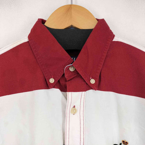 チャップスラルフローレン CHAPS RALPH LAUREN 90s ボーダー L/S BD シャツ メンズ JPN:M