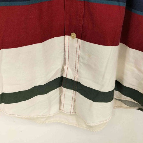 チャップスラルフローレン CHAPS RALPH LAUREN 90s ボーダー L/S BD シャツ メンズ JPN:M