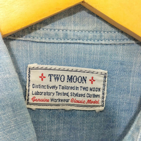 トゥームーン two moon ボタンダウンシャンブレーシャツ メンズ