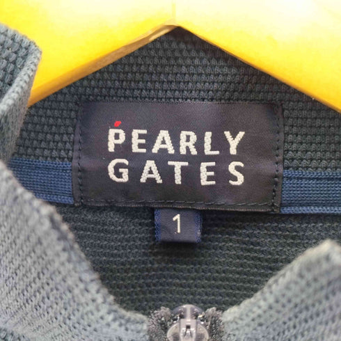 パーリーゲイツ PEARLY GATES ロゴ刺繍 ハーフジップ プルオーバー ゴルフウェア メンズ JPN:1