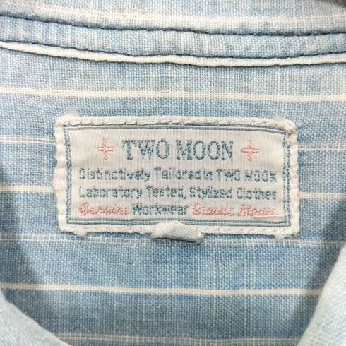 トゥームーン two moon ボタンダウンストライプシャツ メンズ 38