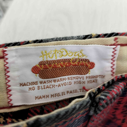 hotdogs mann タータンチェック フレアパンツ メンズ W29