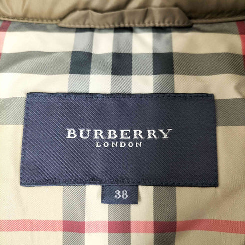 バーバリーロンドン BURBERRY LONDON 裏地ノバチェック ダウンジャケット フード取り外し可能 レディース EUR:38