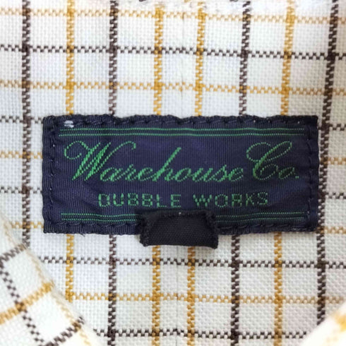 ウエアハウス WAREHOUSE ボタンダウンチェックシャツ メンズ JPN:S