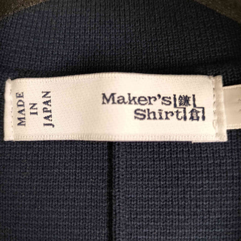 メーカーズシャツカマクラ Makers Shirt 鎌倉 ミラノリブジャケット 紺ブレ 金ボタン レディース JPN:M