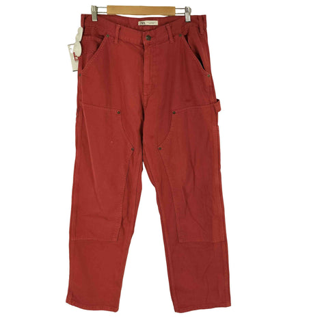 ザラ ZARA ダブルニーデニムパンツ メンズ 32