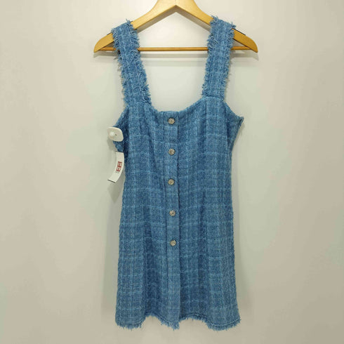 ザラ ZARA ツイード ダブルジャケット アンサンブル レディース import:L