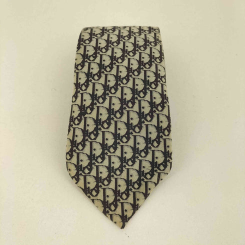 クリスチャンディオール Christian Dior 90s MONSIEUR トロッター ロゴデザイン シルク100ネクタイ メンズ