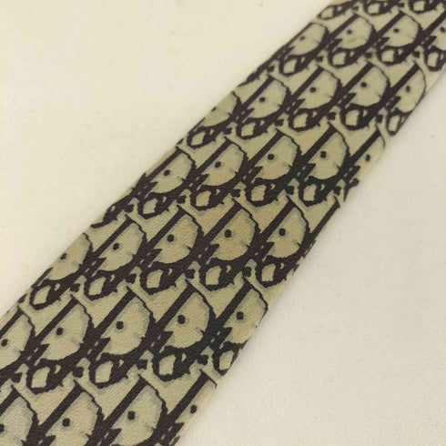 クリスチャンディオール Christian Dior 90s MONSIEUR トロッター ロゴデザイン シルク100ネクタイ メンズ