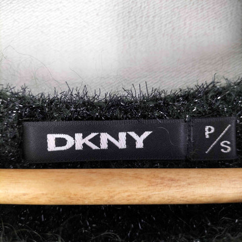 ダナキャランニューヨーク DKNY モヘヤ20% ラウンドネックニット ラメ Y2K レディース import:S