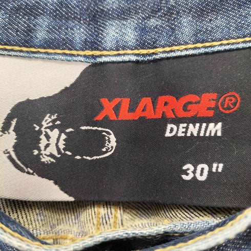 エクストララージ XLARGE MADE IN USA ボタンフライダメージデニムパンツ メンズ 30