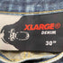 エクストララージ XLARGE MADE IN USA ボタンフライダメージデニムパンツ メンズ 30