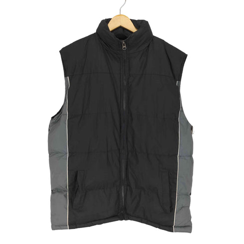 FOURCAST 裏地フリース中綿ジップベスト BIGSIZE メンズ JPN:XL