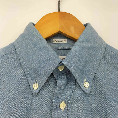 インディヴィジュアライズドシャツ individualized shirts STANDARD FIT シャンブレーボタンダウンシャツ メンズ 32