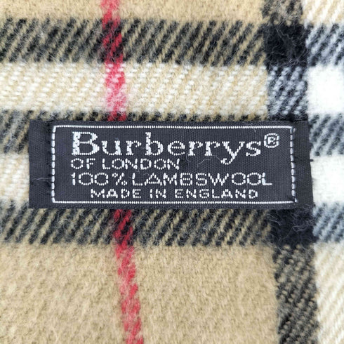 バーバリーズ BURBERRYS 英国製 ウール ノバチェックマフラー メンズ