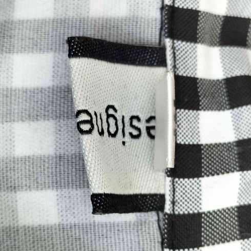 Designer uncle ギンガムチェック レース パールボタン フリルワンピース レディース JPN:M