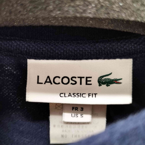 ラコステ LACOSTE CLASSIC FIT ロゴワッペンS/Sカットソー 鹿の子クルーネックTシャツ メンズ JPN:3