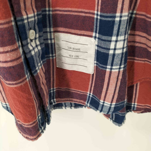 トムブラウン THOM BROWNE BD L/S チェックネルシャツ メンズ JPN:2