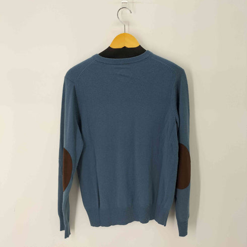 EDIT OF KIWI エルボーパッチ付き カシミア混 Vネックニット レディース JPN:M