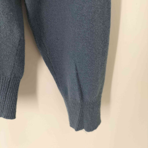 EDIT OF KIWI エルボーパッチ付き カシミア混 Vネックニット レディース JPN:M