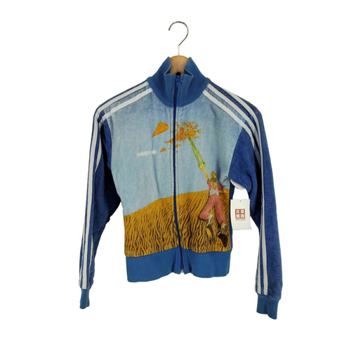 アディダス adidas 00s パイル地トラックジャケット calendar girls june'83 レディース JPN:XS