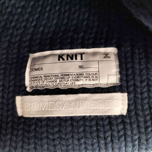 カムズアンドゴーズ COMESANDGOES COTTON 3G STANDARD KNIT コットン3ゲージ袋編みのスタンダードニット メンズ FREE