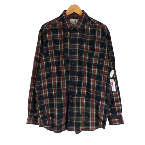 エルエルビーン L.L.Bean タータンチェック ボタンダウン ネルシャツ メンズ import:M