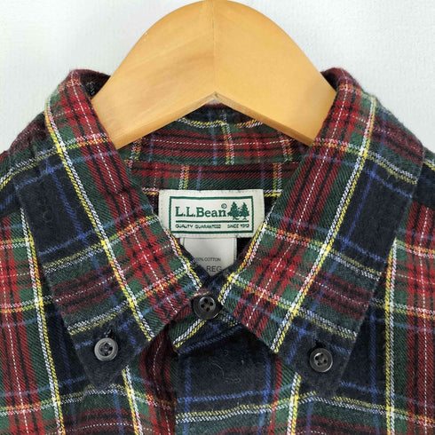 エルエルビーン L.L.Bean タータンチェック ボタンダウン ネルシャツ メンズ import:M