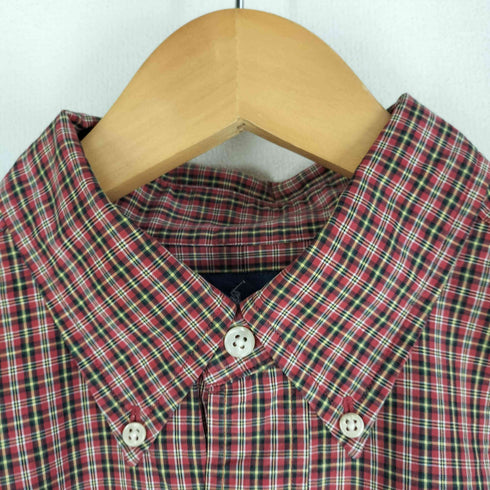 ラルフローレン RALPH LAUREN CLASSIC FIT チェック柄 ポニー刺繍 ボタンダウンシャツ メンズ import:L