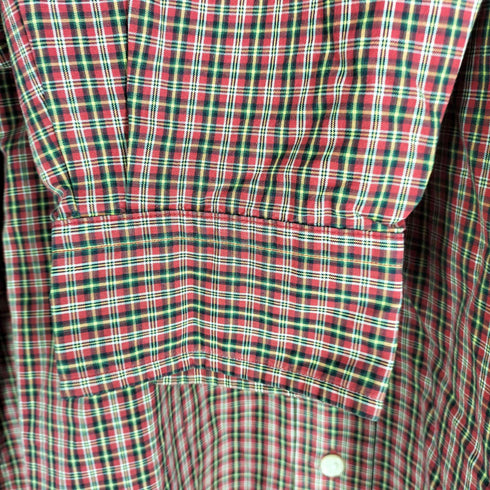 ラルフローレン RALPH LAUREN CLASSIC FIT チェック柄 ポニー刺繍 ボタンダウンシャツ メンズ import:L