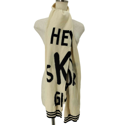 クリスチャンディオール Christian Dior HEY SKOOL GIRL カシミア混マフラー レディース