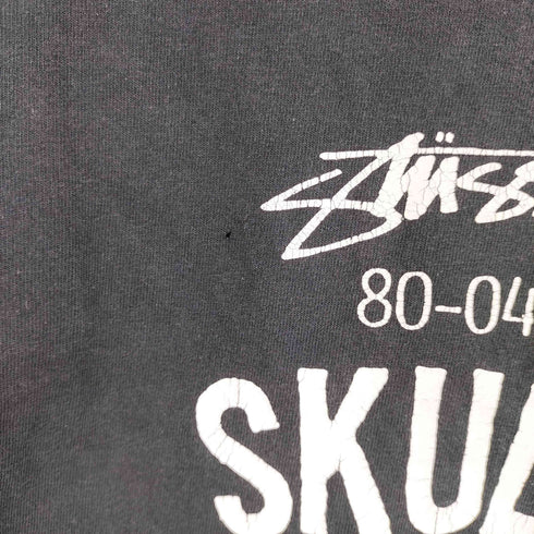 ステューシー Stussy 00S OLD SKULL FOREVER プリントTシャツ フェード クラッキング メンズ JPN:M