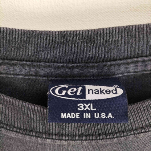 GET NAKED キャラクタープリントL/S TEE 雰囲気 メンズ 3XL