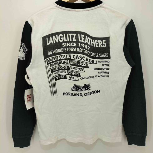 LANGLITZ LEATHERS 両面プリントロングスリーブTシャツ メンズ