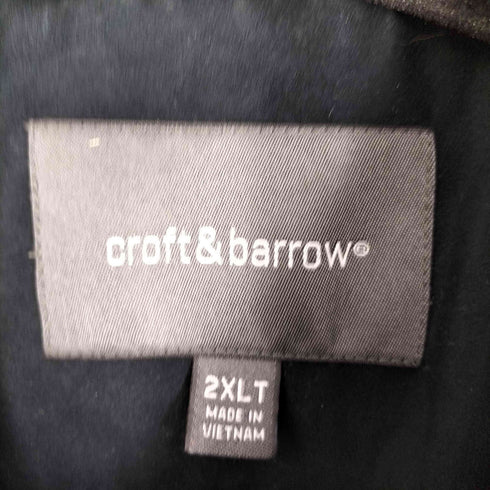 クラフトアンドバロー Croft&Barrow スエードライクスイングトップ 裏地キルティング ビッグサイズ メンズ 2XL