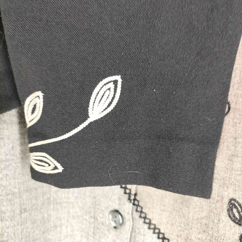 TANJAY 刺繍デザイン開襟L/S シャツ レディース UK:14