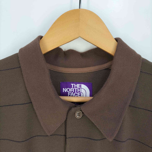 ノースフェイスパープルレーベル THE NORTH FACE PURPLE LABEL Field Striped Polo フィールド ストライプド ポロシャツ メンズ import:M