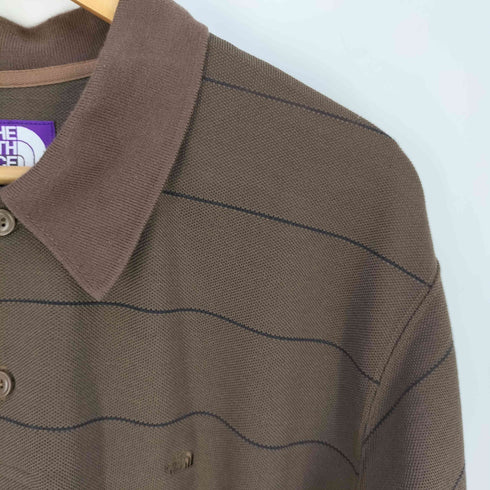 ノースフェイスパープルレーベル THE NORTH FACE PURPLE LABEL Field Striped Polo フィールド ストライプド ポロシャツ メンズ import:M