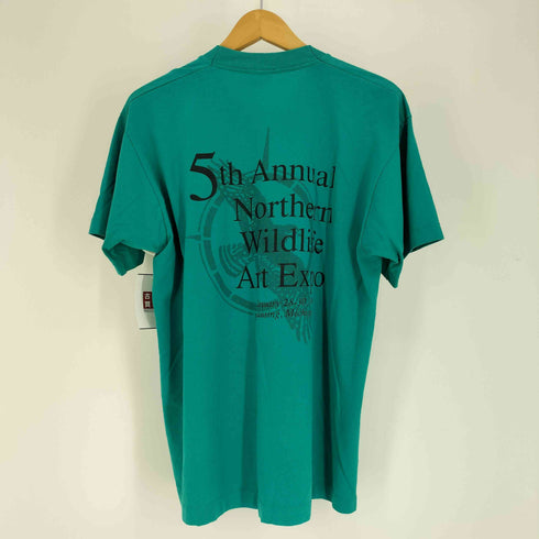 9S USA製 FRUITOF THE LOOM BEST ボディ1994 Northern Wildlife Art Expo アニマル プリント S/S Tシャツ シングルステッチ メンズ import:L