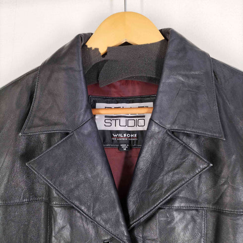 PELLE STUDIO レザーロングコート チェスターコート レディース import:M