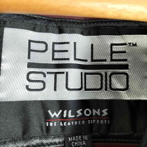 PELLE STUDIO レザーロングコート チェスターコート レディース import:M