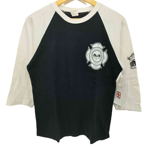 LANGLITZ LEATHERS 両面プリントラグランTシャツ メンズ