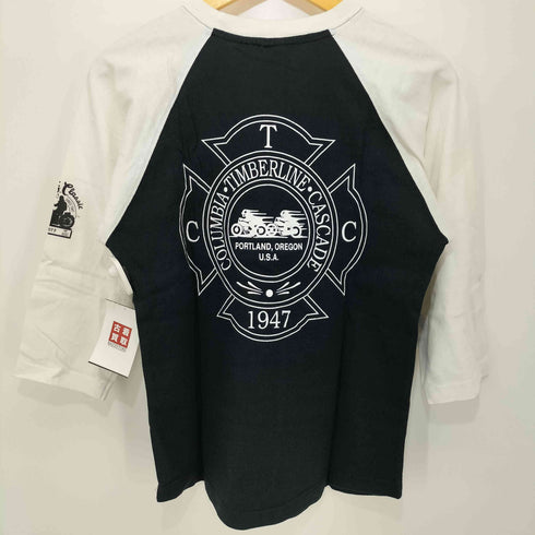 LANGLITZ LEATHERS 両面プリントラグランTシャツ メンズ