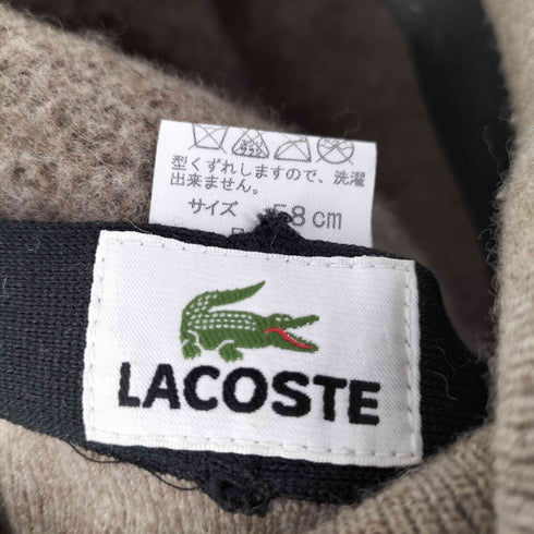 ラコステ LACOSTE ウールハンチング チェック メンズ