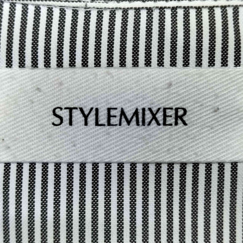 スタイルミキサー STYLEMIXER ストライプ レイヤード オーバーサイズ シャツ メンズ JPN:L