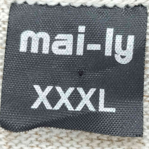 ハーフジップデザインニット メンズ XXXL