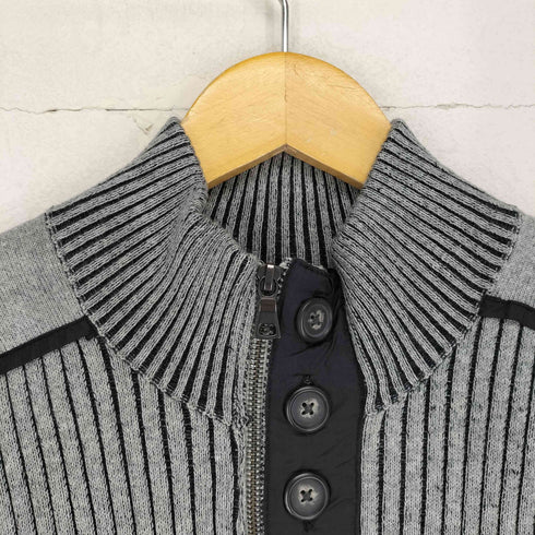INTERNATIONAL CONCEPTS ハーフジップ&ボタンニット メンズ JPN:XL