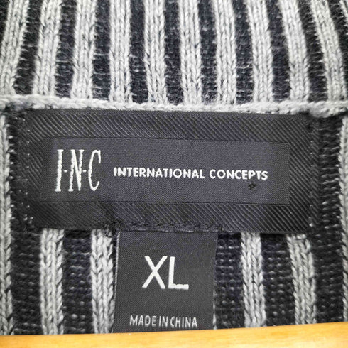 INTERNATIONAL CONCEPTS ハーフジップ&ボタンニット メンズ JPN:XL