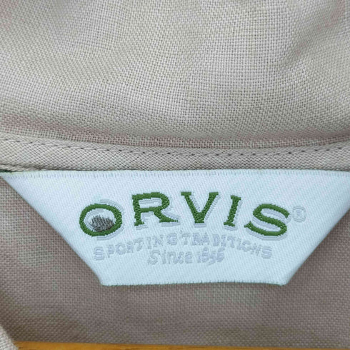 オービス ORVIS ボタンデザイン リネン L/S シャツ レディース