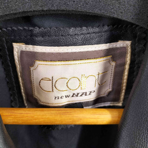 elcolint MADE IN TURKEY ラムスキン ダブルジャケット レディース FREE